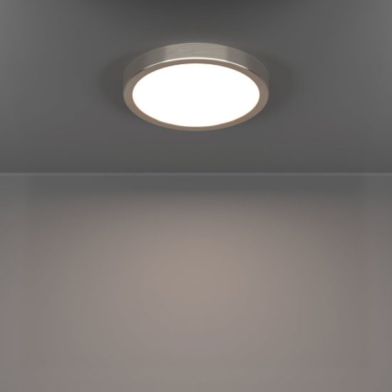 Eglo fueva 6 z plafoniera led 11.2w rgb 2700k 6500k dimmerabile con controllo smart nichel opaco