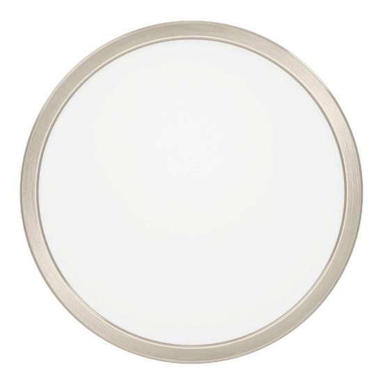Eglo fueva 6z plafoniera led 14.3w rgb 2700k 6500k dimmerabile con controllo smart nichel opaco
