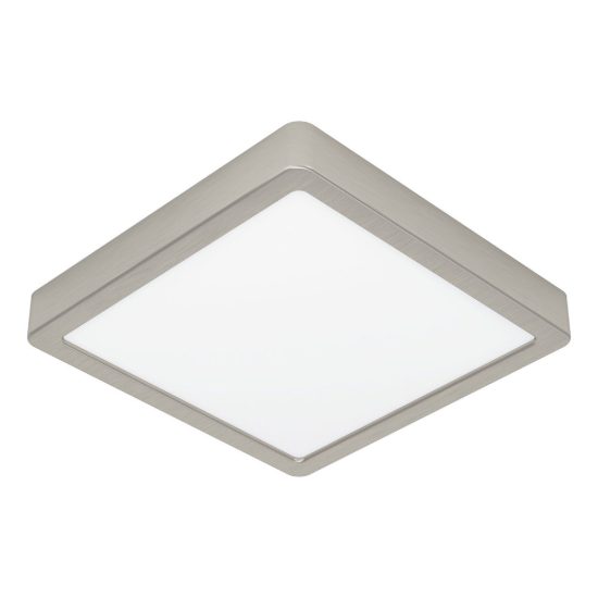 Eglo fueva 6z plafoniera led 10.5w rgb 2700k 6500k dimmerabile con controllo smart nichel opaco