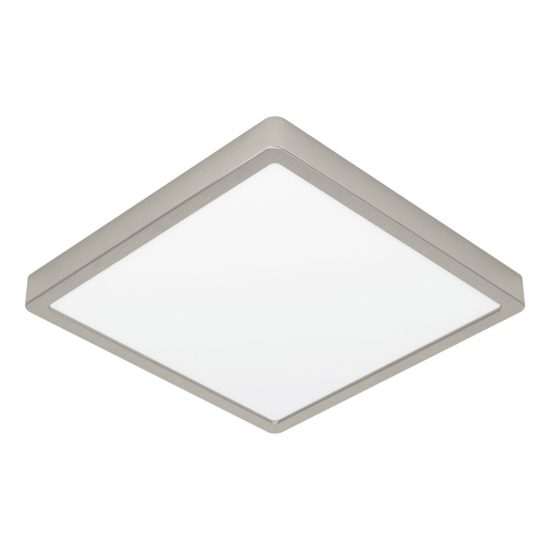 Eglo fueva 6z plafoniera led 13.5w rgb 2700k 6500k dimmerabile nichel opaco