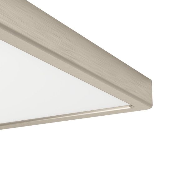 Eglo fueva 6 z plafoniera led 17.8w rgb 2700k 6500k dimmerabile con controllo smart nichel opaco