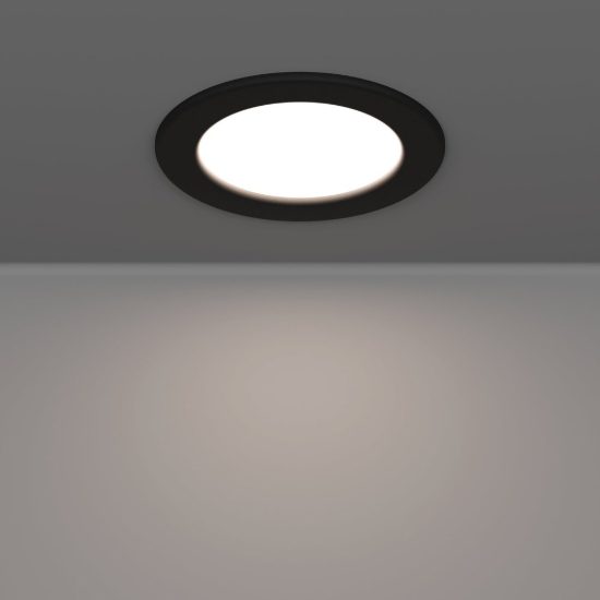 Eglo fueva 6z pannello per cucina nero da incasso led 5w rgb 2700k 6500k dimmerabile con controllo smart