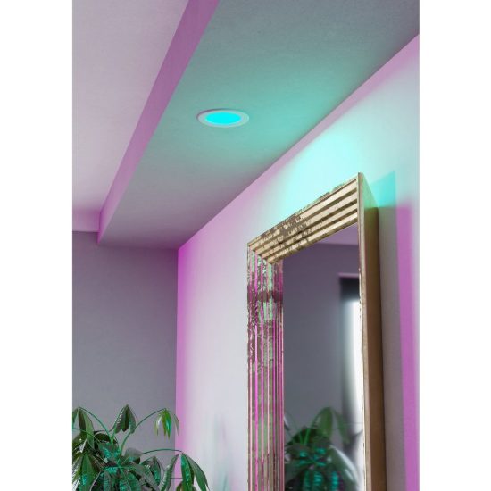 Eglo fueva 6 z faretto da incasso led 5w rgb 2700k 6500k dimmerabile con controllo smart bianco per cucina