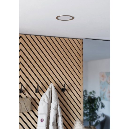 Eglo fueva 6 z pannello da incasso led 9.5w rgb 2700k 6500k dimmerabile nichel opaco per bagno