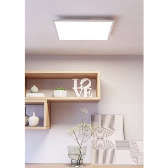 Eglo moradillo z plafoniera led 33w rgb 2700k 6500k dimmerabile con telecomando bianca