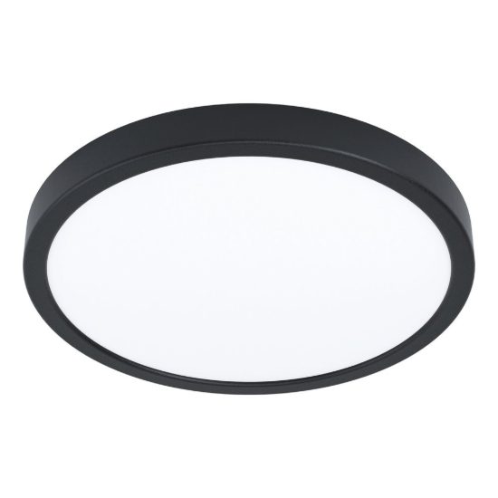 Eglo fueva 6 z plafoniera nera led 17.5w rgb 2700k 6500k dimmerabile con controllo smart
