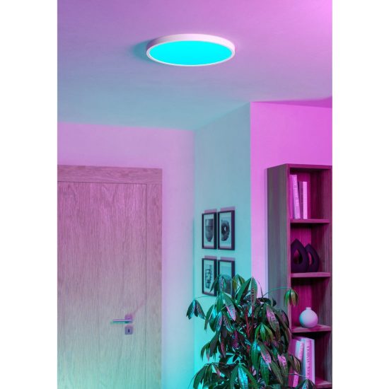 Eglo fueva 6 z plafoniera led 17.5w rgb 2700k 6500k dimmerabile con controllo smart bianca