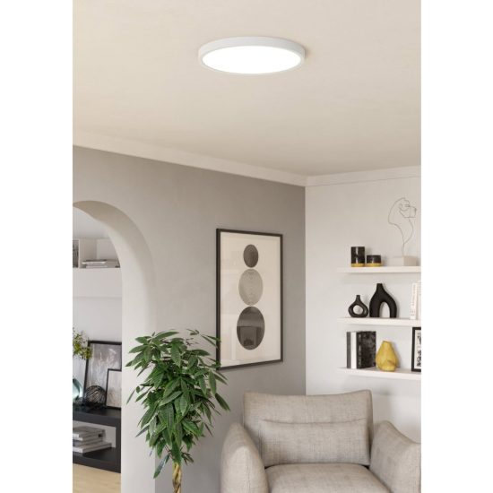 Eglo fueva 6 z plafoniera led 17.5w rgb 2700k 6500k dimmerabile con controllo smart bianca