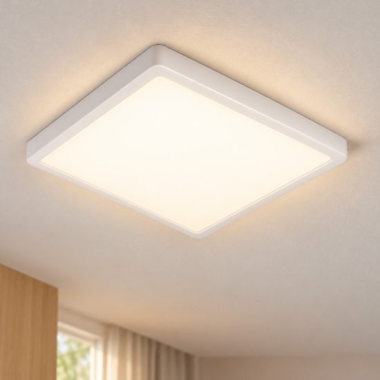 Eglo fueva 6 z plafoniera led 17.8w rgb 2700k 6500k dimmerabile con controllo smart bianca