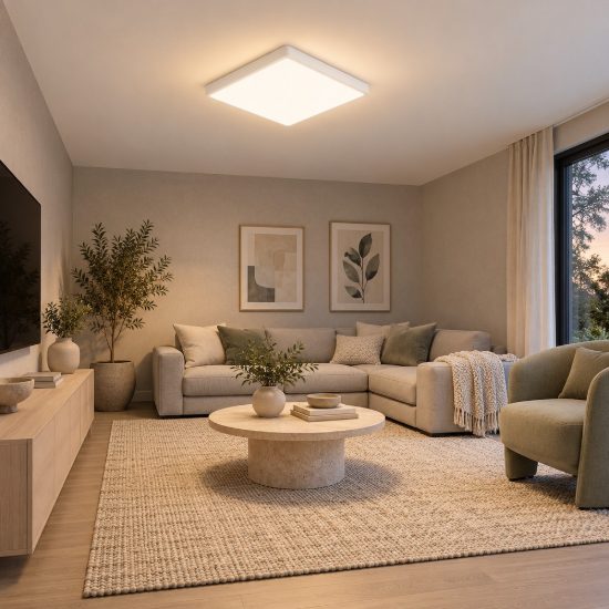 Eglo fueva 6 z plafoniera led 17.8w rgb 2700k 6500k dimmerabile con controllo smart bianca