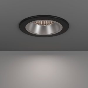 Eglo yebra z faretto da incasso nero e argento per corridoio led 4.9w rgb 2700k 6500k dimmerabile con controllo smart