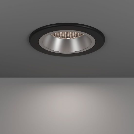 Eglo yebra z faretto da incasso nero e argento per corridoio led 4.9w rgb 2700k 6500k dimmerabile con controllo smart
