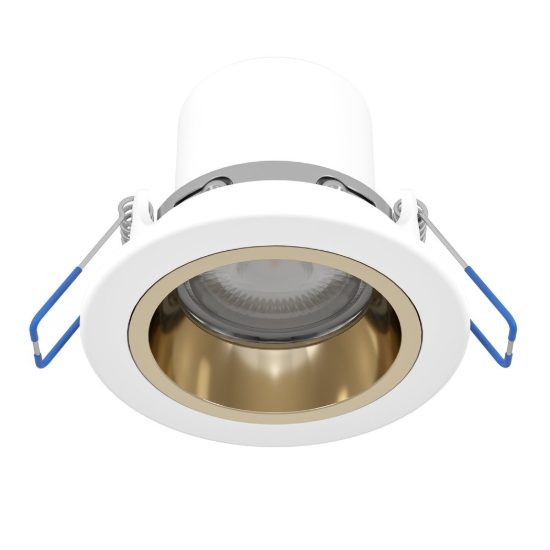 Eglo yebra z faretto da incasso per corridoio bianco e oro led 4.9w rgb 2700k 6500k dimmerabile con controllo smart