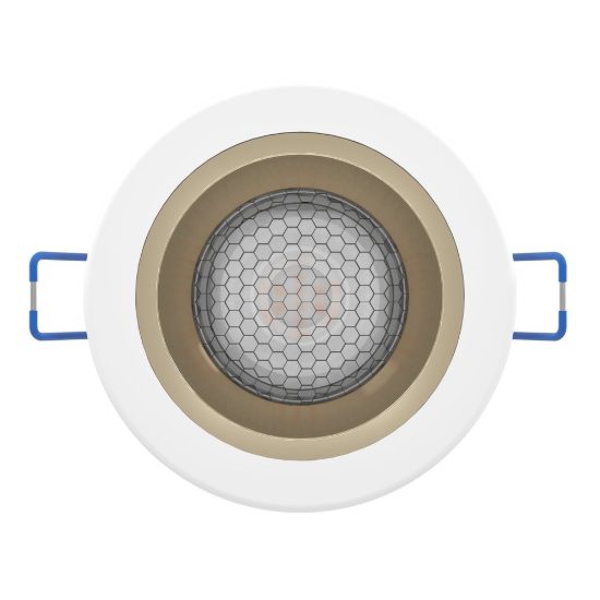 Eglo yebra z faretto da incasso per corridoio bianco e oro led 4.9w rgb 2700k 6500k dimmerabile con controllo smart