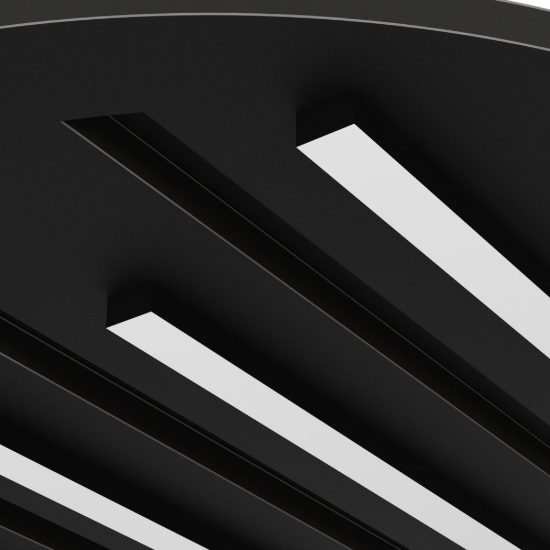 Eglo pitrignani z plafoniera led 20w rgb 2700k 6500k dimmerabile nero opaco