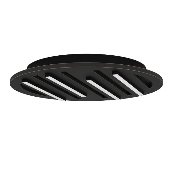 Eglo pitrignani z plafoniera led 20w rgb 2700k 6500k dimmerabile nero opaco