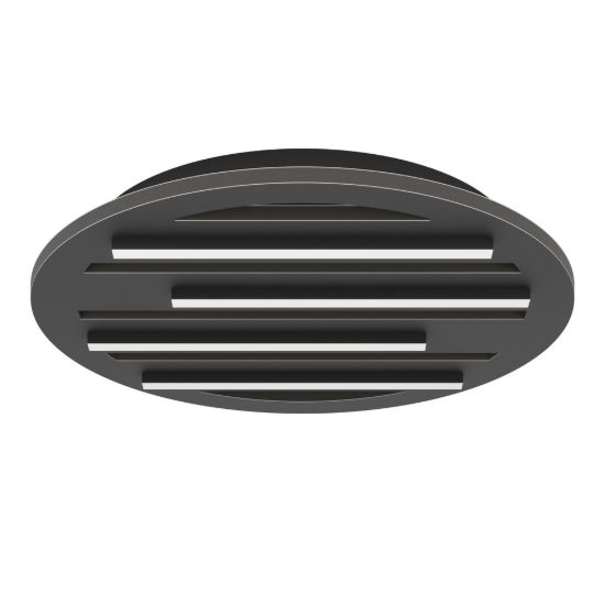 Eglo pitrignani z plafoniera led 20w rgb 2700k 6500k dimmerabile nero opaco