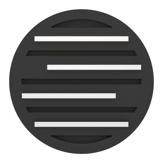 Eglo pitrignani z plafoniera led 20w rgb 2700k 6500k dimmerabile nero opaco