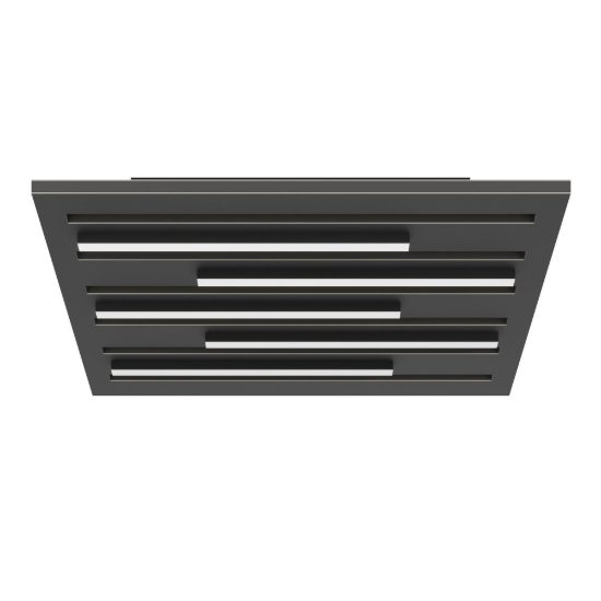 Eglo pitrignani z plafoniera led 100w rgb 2700k 6500k dimmerabile nero opaco
