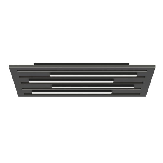 Eglo pitrignani z plafoniera led 120w rgb 2700k 6500k dimmerabile nero opaco