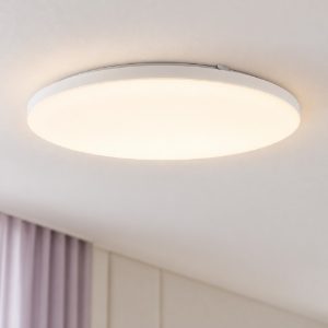 Eglo frania plafoniera led 50w 3000k 55cm moderna rotonda bianca