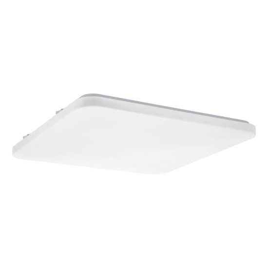 Eglo frania plafoniera led 50w 3000k 53cm moderna quadrata bianca