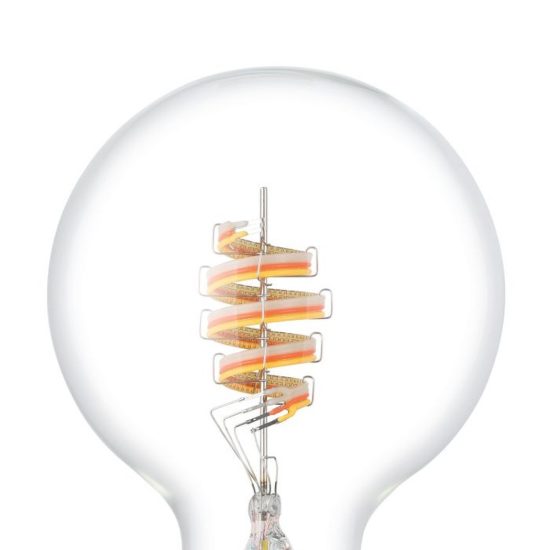 Eglo lampadina connect z lampadina trasparente led 7w rgb 3000k e27 9.5cm dimmerabile