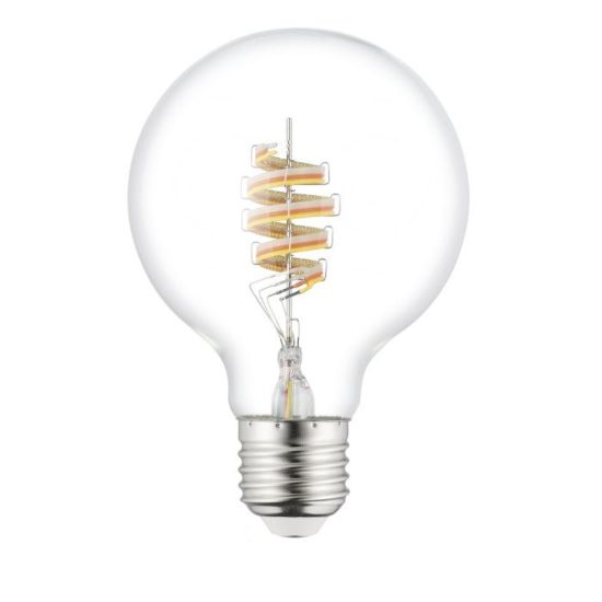 Eglo lampadina connect z lampadina trasparente led 7w rgb 3000k e27 9.5cm dimmerabile