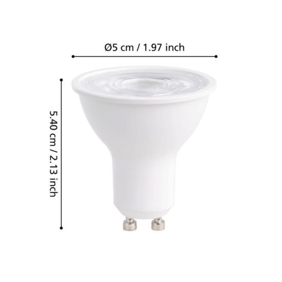 Eglo lampadina connect z lampadina led 4.9w cct 2700k 6500k gu10 dimmerabile