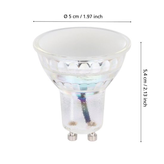 Eglo lampadina connect z lampadina led 4.9w rgb 2700k 6500k gu10 dimmerabile