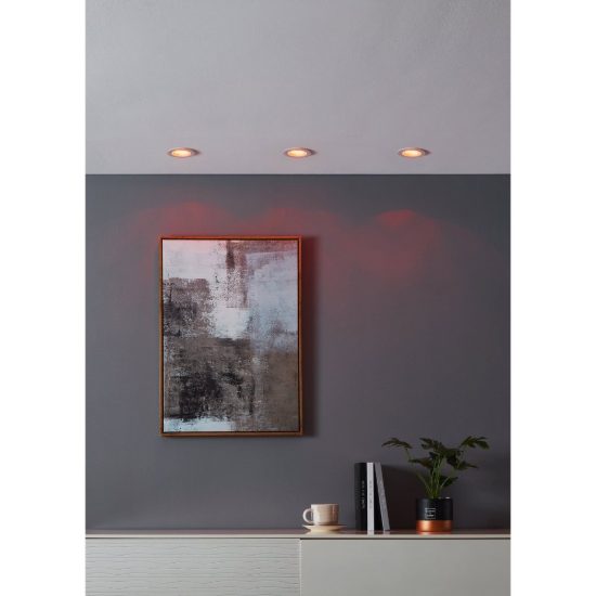 Eglo carosso z faretto rotondo da incasso led 4.7w rgb 2700k 6500k dimmerabile con controllo smart bianco per corridoio