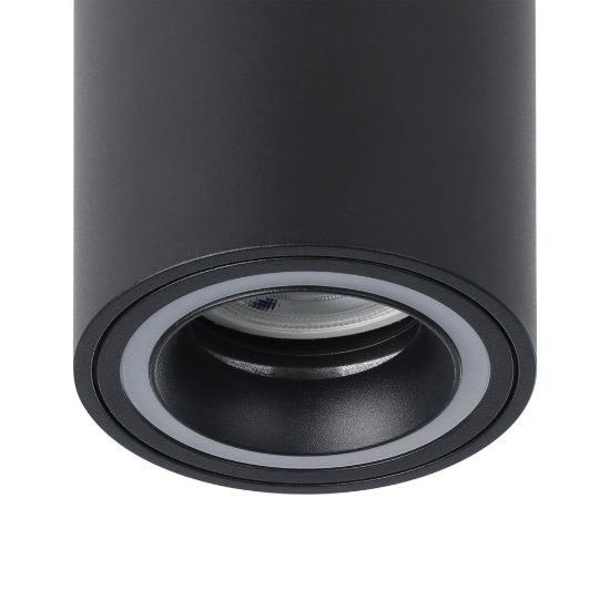 Eglo carosso z faretto per cucina nero da soffitto led 4.9w rgb 2700k 6500k dimmerabile con controllo smart