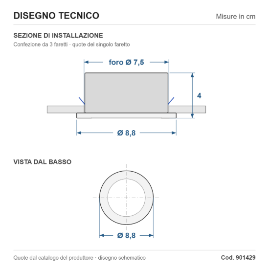 Eglo fueva 6 z set 3 faretti da incasso led 8.4w rgb 2700k 6500k dimmerabili con telecomando bianchi per bagno