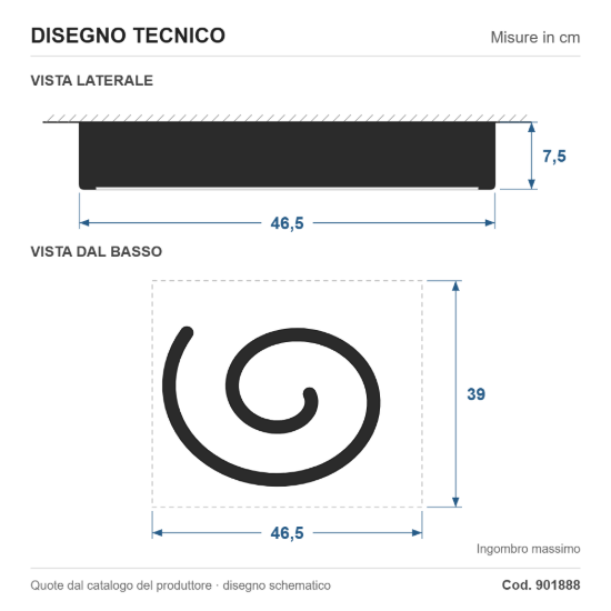 Eglo andabaia z plafoniera nera led 37w cct 3000k 6500k dimmerabile con controllo smart