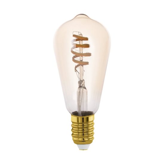 Eglo lampadina connect z lampadina led 7w cct 2200k 6500k e27 6.4cm dimmerabile con controllo smart ambrata