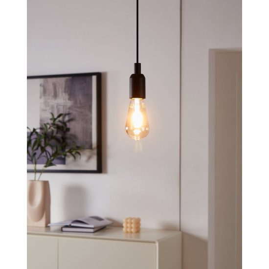 Eglo lampadina connect z lampadina led 7w cct 2200k 6500k e27 6.4cm dimmerabile con controllo smart ambrata