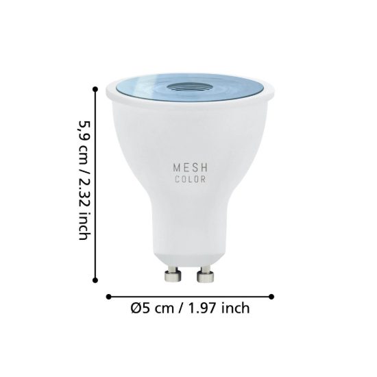 Eglo lampadina connect z lampadina led 4.9w rgb 2700k 6500k dimmerabile con controllo smart