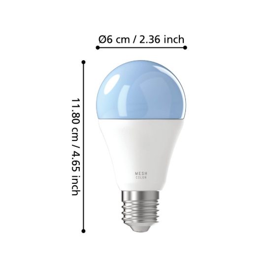Eglo lampadina connect z set 2 lampadine led 2x11w rgb 2700k 6500k e27 dimmerabili