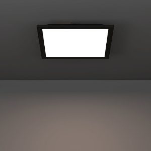 Eglo moradillo z plafoniera nera led 14w rgb 2700k 6500k dimmerabile con controllo smart