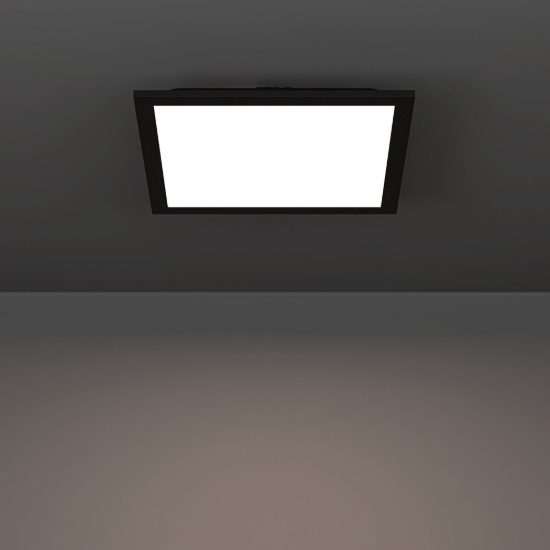 Eglo moradillo z plafoniera nera led 14w rgb 2700k 6500k dimmerabile con controllo smart