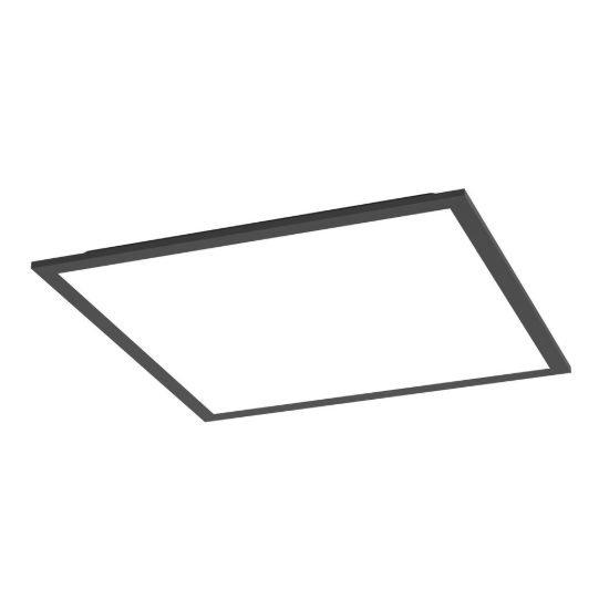 Eglo moradillo z plafoniera nera led 19w rgb 2700k 6500k dimmerabile con controllo smart