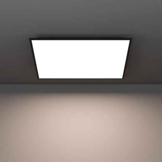 Eglo moradillo z plafoniera nera led 33w rgb 2700k 6500k dimmerabile con controllo smart
