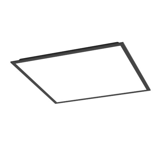 Eglo moradillo z plafoniera nera led 33w rgb 2700k 6500k dimmerabile con controllo smart