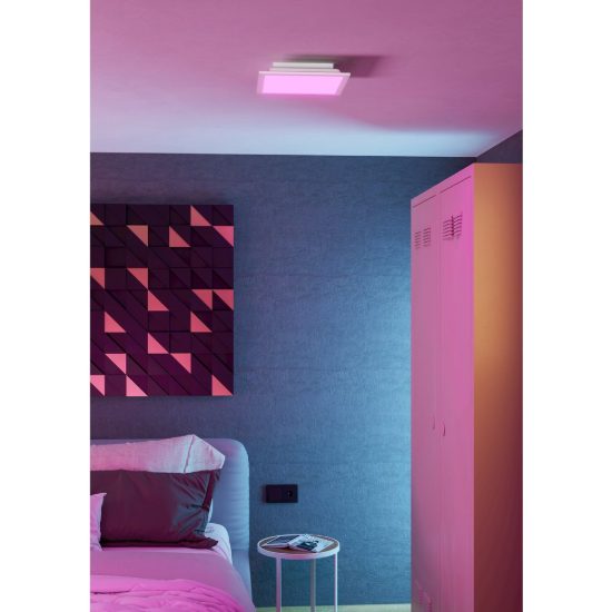 Eglo moradillo z plafoniera led 14w rgb 2700k 6500k dimmerabile con telecomando bianca