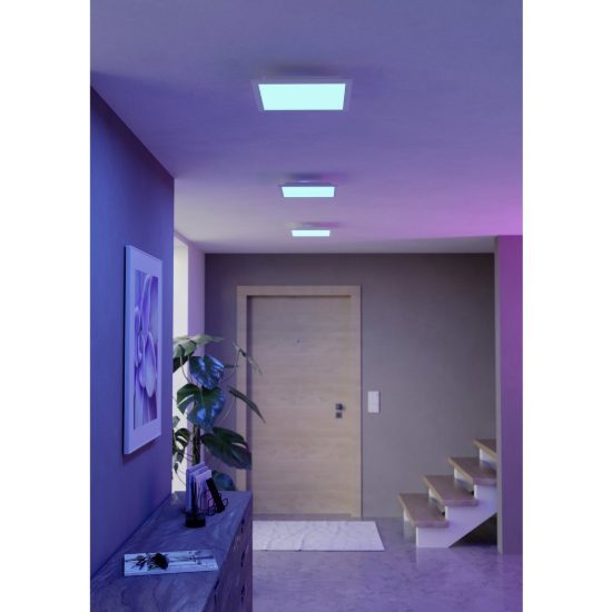 Eglo moradillo z plafoniera led 14w rgb 2700k 6500k dimmerabile con telecomando bianca