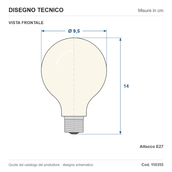 Eglo lampadina connect z lampadina led 7w rgb 3000k e27 9.5cm dimmerabile con controllo smart