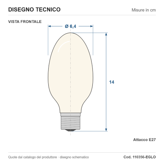 Eglo lampadina connect z lampadina vetro led 7w rgb 3000k e27 dimmerabile