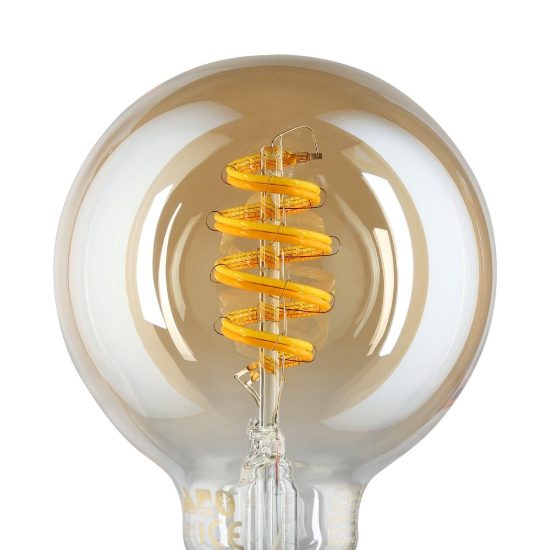 Eglo lampadina connect z lampadina led 7w cct 2200k 6500k e27 8cm dimmerabile ambrata