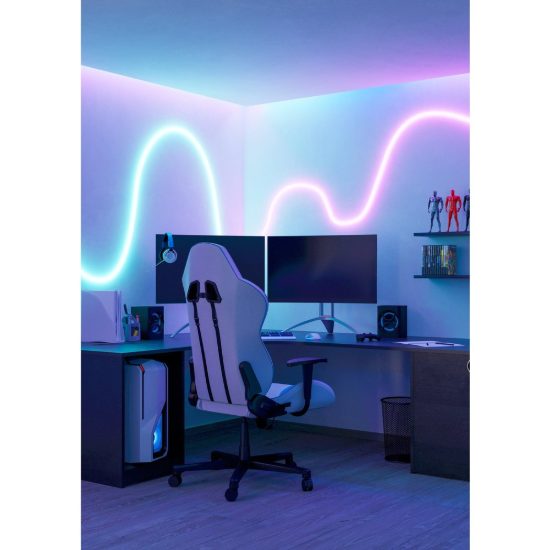 Striscia led bianca per ingresso dimmerabile con telecomando 300cm 20w rgb 3000k 6500k