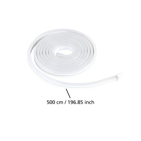 Eglo neon stripe z striscia led per soggiorno bianco dimmerabile 5mt 30w rgb 3000k 6500k